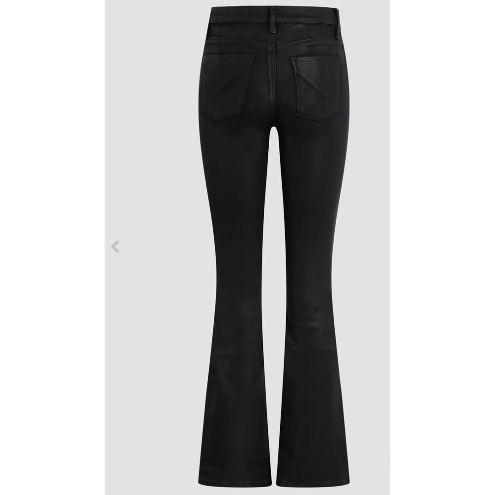 Hudson Nico Mid Rise Bootcut Coated Black Barbara Jeans Women's Size 34 - Picture 5 of 16